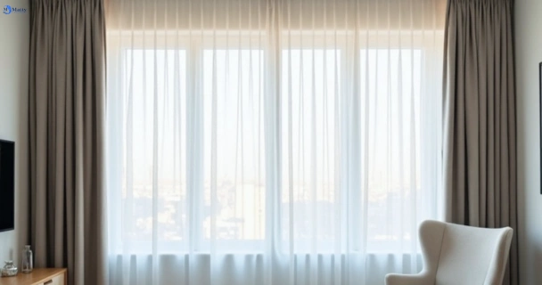 Freshly steam cleaned curtains in ashmore QLD